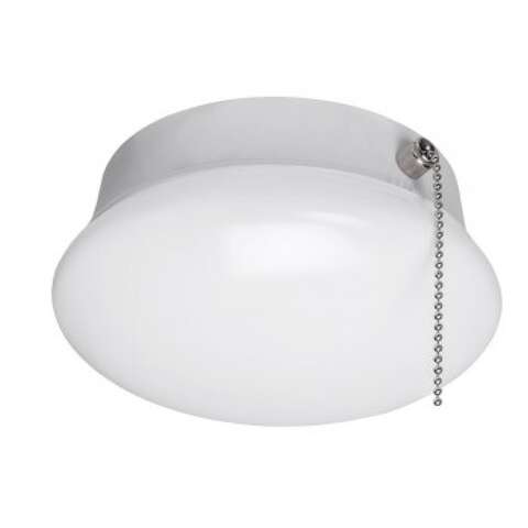 ETI 3.54 in. H X 7 in. W X 7 in. L White LED Ceiling Spin Light