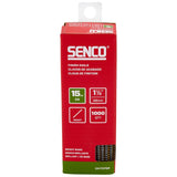 Senco DA17EPBR Finish Nail Strip, 1-1/2 in L, 15 ga, Steel, Bright Basic/Sencote, Brad Head