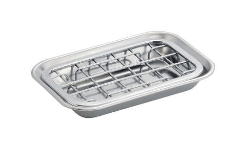 iDesign Gia Chrome Silver Stainless Steel Soap Dish