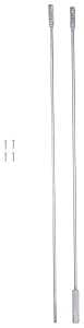ProSource LR-105-PS Door Brace, 3/8 in W, Steel, Zinc