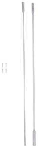 ProSource LR-106-PS Door Brace, 3/8 in W, Steel, Zinc