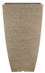 Southern Patio HDR-091684 Newland Planter, 21 in H, Square, Plastic/Resin, White, Stone Aesthetic