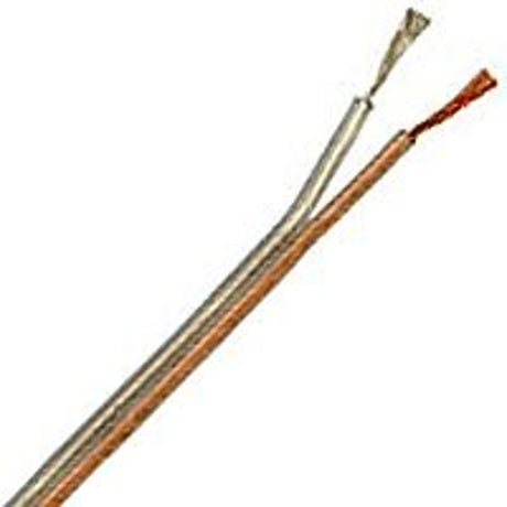 CCI 946016618 Speaker Wire, 24 AWG Wire, Clear Sheath