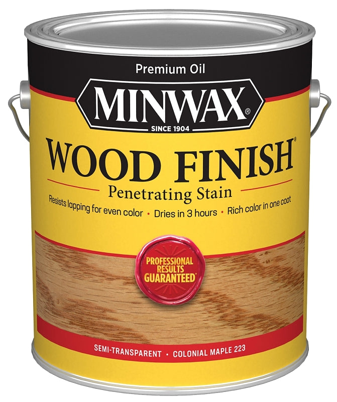 Minwax 710750000 Wood Stain, Oil Base, Colonial Maple, Liquid, 1 gal, Pack of 2