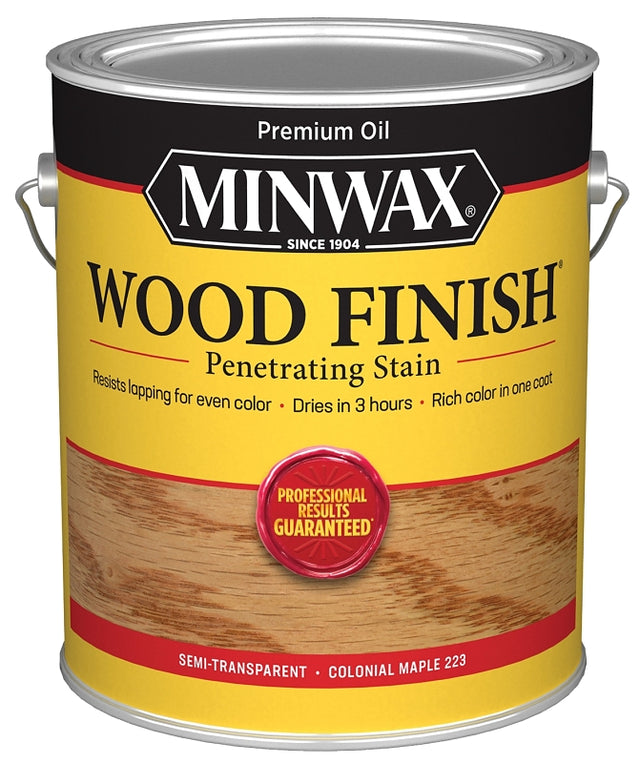 Minwax 710750000 Wood Stain, Oil Base, Colonial Maple, Liquid, 1 gal, Pack of 2