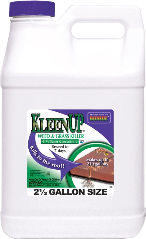 Bonide 7463 Grass and Weed Killer, Liquid, Amber/Light Brown, 2.5 gal Can