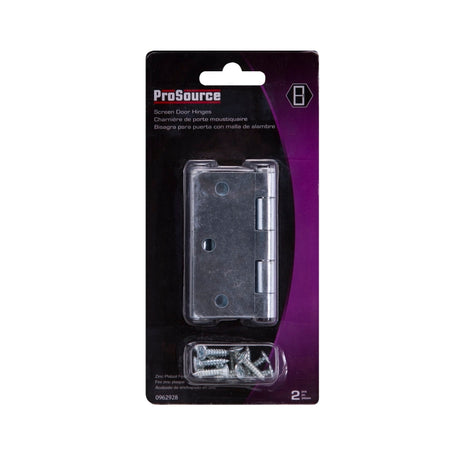 ProSource LR-110-PS Door Hinge, Steel, Zinc, Loose Pin, 180 deg Range of Motion, Screw Mounting