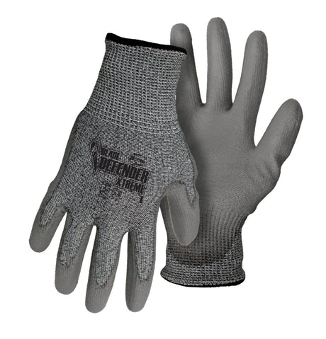 Boss Blade Defender 7000L Gloves, L, 28.05 in L, PU Coating, Glass Fiber/HPPE/Polyester/Spandex Glove