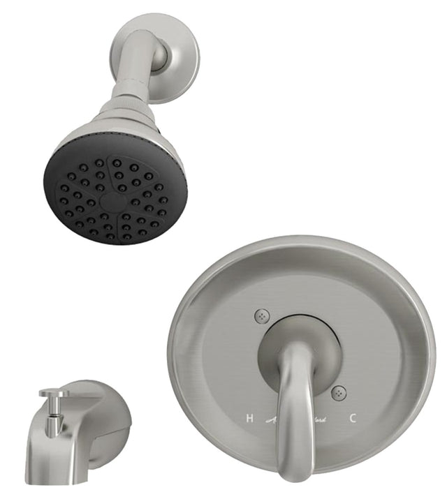 American Standard Cadet Suite Series 9091512.295 Tub and Shower Faucet, Adjustable Showerhead, 1.8 gpm Showerhead, Brass