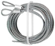 Prime-Line GD 52101 Aircraft Cable, 3/32 in Dia, 12 ft L, Carbon Steel, Galvanized