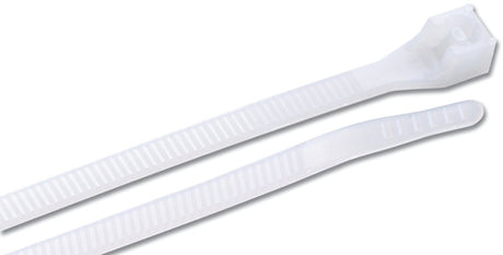 Gardner Bender 46-415 Cable Tie, 4 in Max Bundle Dia, Double-Lock Locking, 6/6 Nylon, Natural, 15 in L, 50/BAG