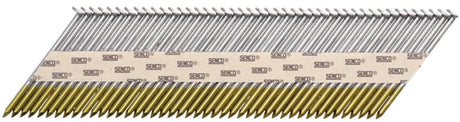 Senco HC27APBX Series Collated Nail, Paper Tape Collation, 3 in L, Steel, Bright Basic, Clipped Head