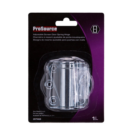 ProSource LR-112Z-PS Screen/Storm Door Hinge, Steel, Zinc, No Loose Pin