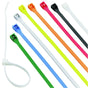 Calterm 73242 Cable Tie, 2 in Max Bundle Dia, 6/6 Nylon, Assorted, 8 in L