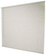 Simple Spaces PVCMB-13AA Blind, 64 in L, 43 in W, Vinyl, Alabaster, Pack of 4