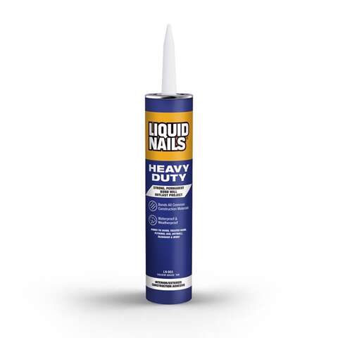 Liquid Nails Heavy Duty Solvent Based Construction Adhesive 10 oz, Pack of 12