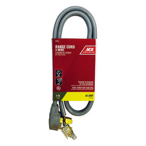 Ace 6/2, 8/1 SRDT 4 ft. L Range Cord 3 Wire