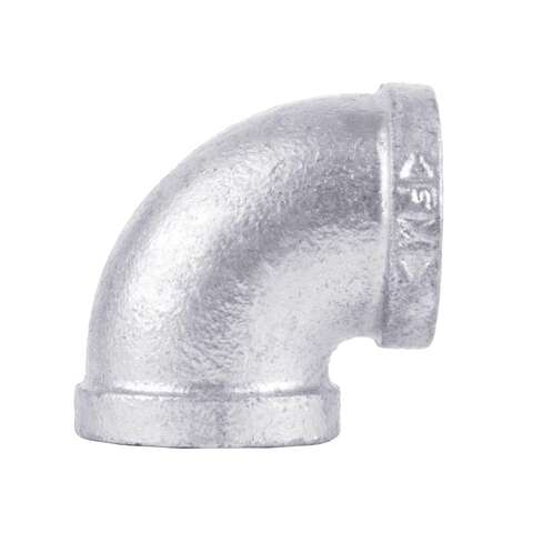 STZ Industries 1/2 in. FIP each X 1/2 in. D FIP Galvanized Malleable Iron 90 Degree Elbow, Pack of 5