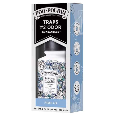 Poo-Pourri Fresh Scent Toilet Spray 2 oz Liquid, Pack of 12