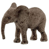 Schleich Wild Life African Elephant Calf Toy Gray, Pack of 5