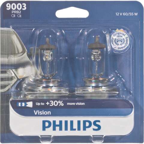 Philips Vision Halogen High/Low Beam Automotive Bulb 9003PRB2