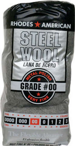 Rhodes American 00 Grade Very Fine Steel Wool Pad 12 pk, Pack of 6