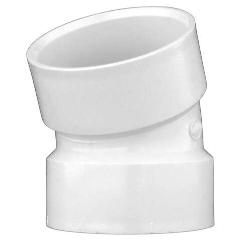 Charlotte Pipe Schedule 30 1-1/2 in. Hub X 1-1/2 in. D Hub PVC Elbow 1 pk