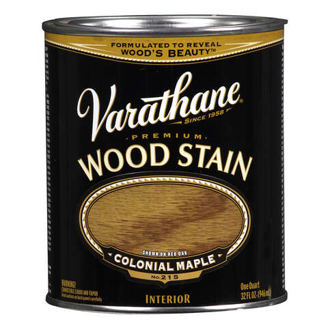 Varathane Premium Semi-Transparent Colonial Maple Oil-Based Urethane Modified Alkyd Wood Stain 1 qt