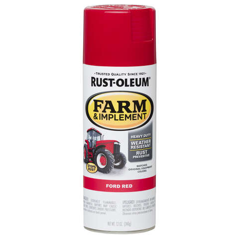 Rust-Oleum Specialty Indoor and Outdoor Gloss Ford Red Oil-Based Alkyd Resin Farm & Implement 12 oz, Pack of 6