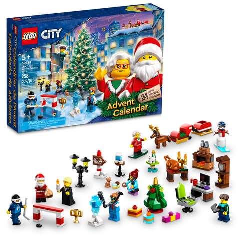 LEGO Advent City LEGO City Advent Calendar Multicolored 195 pc