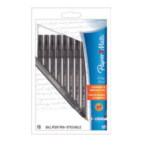 Paper Mate Write Bros Black Ball Point Pen 10 pk, Pack of 12