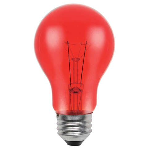 Westinghouse 25 W A19 A-Line Incandescent Bulb E26 (Medium) Red 1 pk