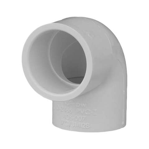 Charlotte Pipe Schedule 40 1/2 in. Slip X 1/2 in. D Slip PVC Elbow 1 pk, Pack of 25