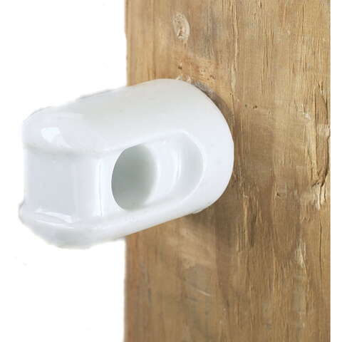 Dare Line Insulator with Lag Bolt White