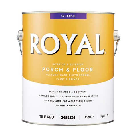 Royal Gloss Tile Red Porch & Floor Alkyd Enamel 1 gal, Pack of 2