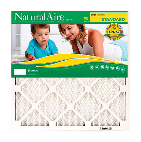 NaturalAire 18 in. W X 20 in. H X 1 in. D Synthetic 8 MERV Pleated Air Filter 1 pk, Pack of 12