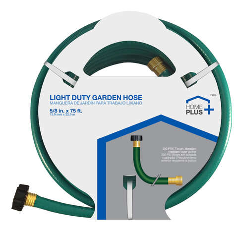 Home Plus 5/8 in. D X 75 ft. L Light Duty Garden Hose, Pack of 3