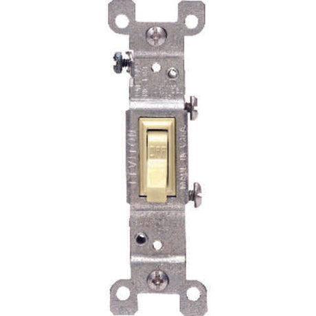 Leviton 15 amps Single Pole Toggle AC Quiet Switch Ivory 1 pk, Pack of 10