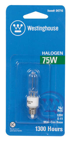 Westinghouse 75 W T4 Specialty Halogen Bulb 1,450 lm White 1 pk