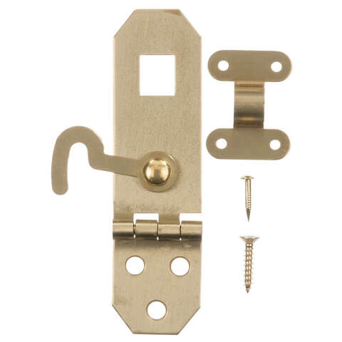 Ace Solid Brass Brass Decorative Hasp w/Hooks 0.8 in. 2.8 in.