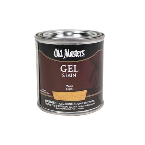 Old Masters Semi-Transparent Maple Oil-Based Alkyd Gel Stain 0.5 pt, Pack of 6