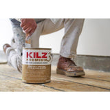 KILZ 3 Premium White Flat Water-Based Stain Blocking Primer 1 qt, Pack of 6