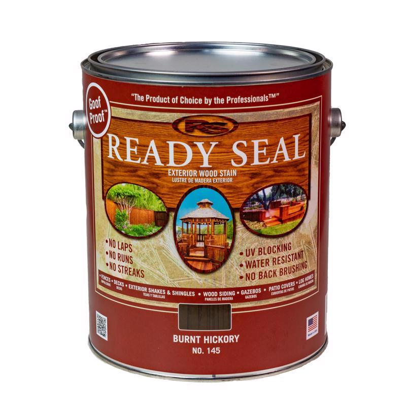 Ready Seal Goof Proof Semi-Transparent Flat Burnt Hickory Oil-Based Penetrating Wood Stain/Sealer 1, Pack of 4