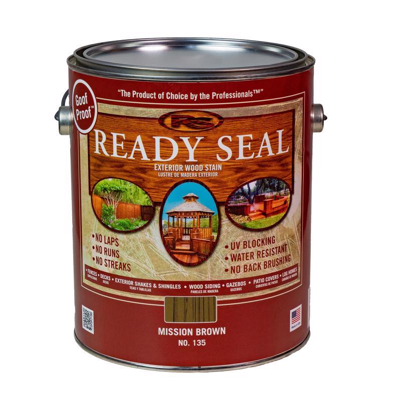 Ready Seal Goof Proof Semi-Transparent Flat Mission Brown Oil-Based Penetrating Wood Stain/Sealer 1, Pack of 4