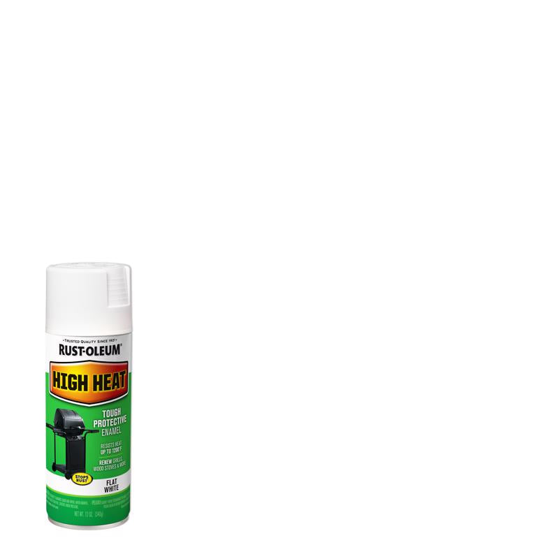 Rust-Oleum Specialty Flat White High Heat Spray Paint 12 oz