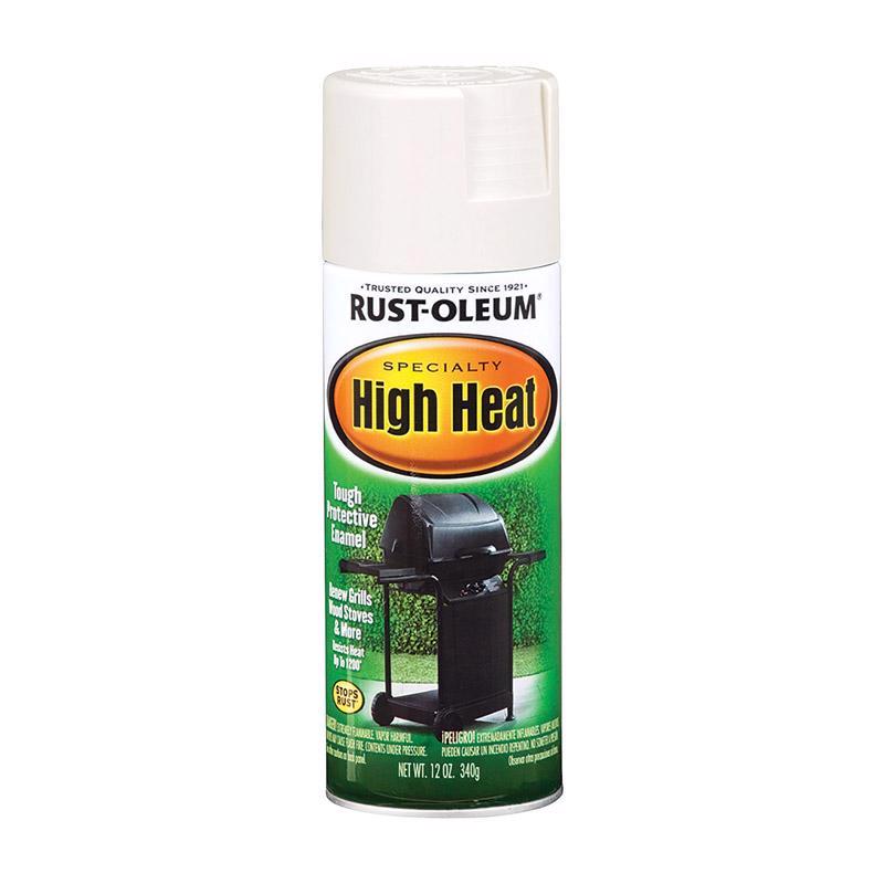 Rust-Oleum Specialty Flat White High Heat Spray Paint 12 oz
