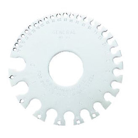General 21 Sheet Metal Gauge, 0 to 36 in, Steel