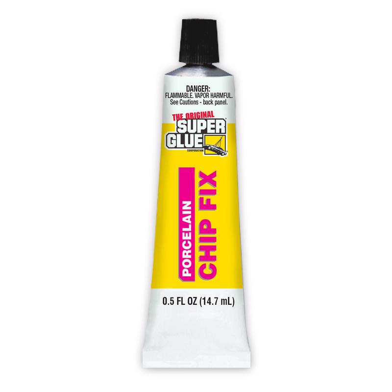 The Original Super Glue Porcelain Chip Fix High Strength White Crack Repair 0.5 oz