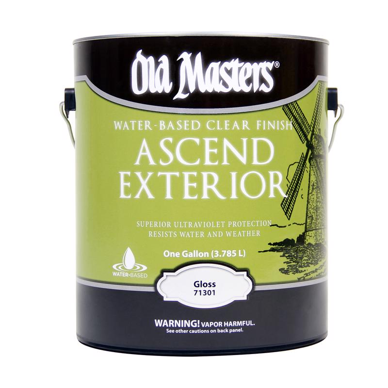 Old Masters Ascend Exterior Gloss Clear Water-Based Finish 1 gal, Pack of 2