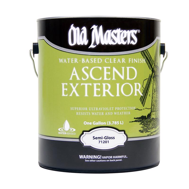 Old Masters Ascend Exterior Semi-Gloss Clear Water-Based Finish 1 gal, Pack of 2